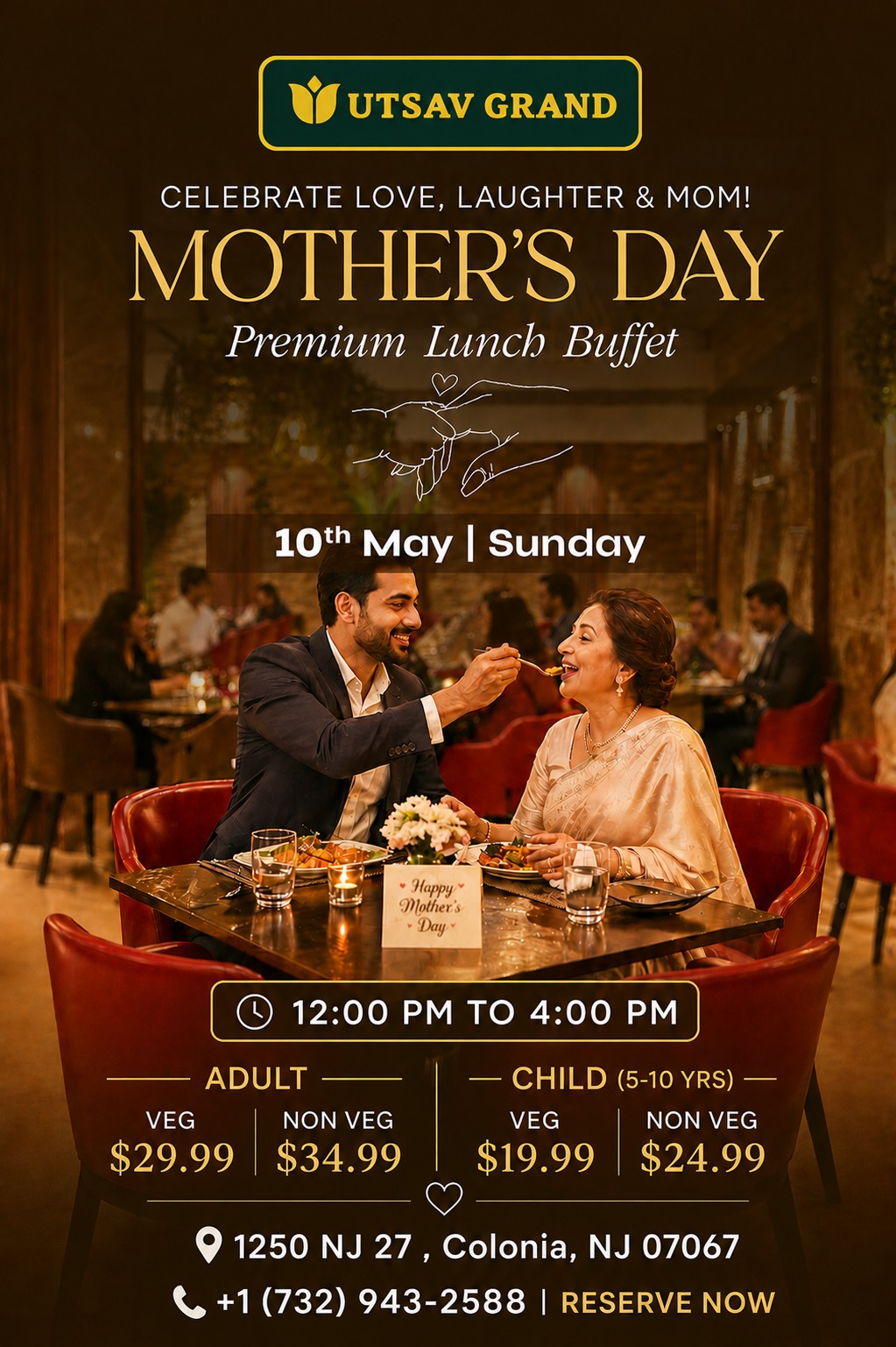 Mother's Day Premium Buffet Prices