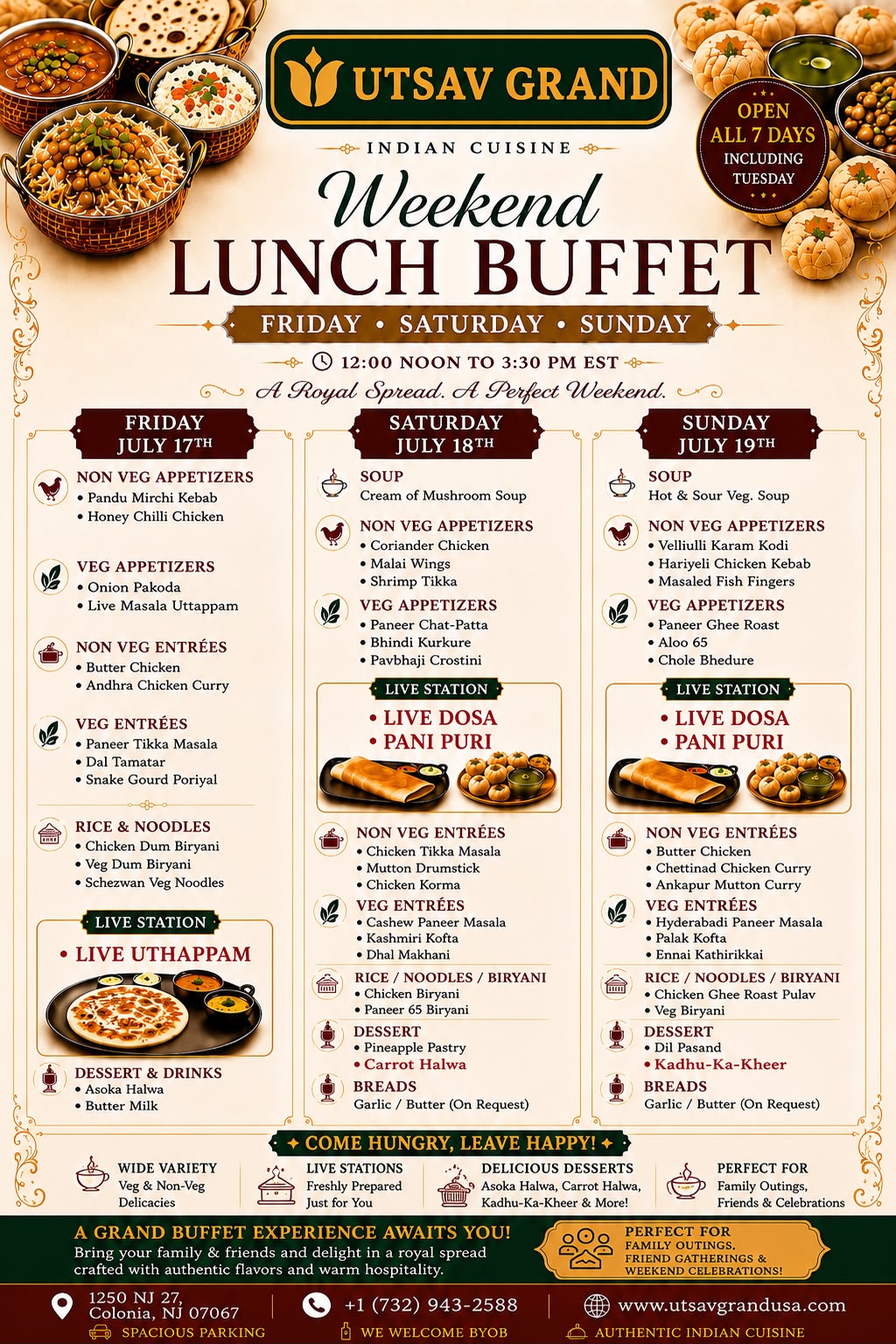 Premium Weekend Lunch Buffet